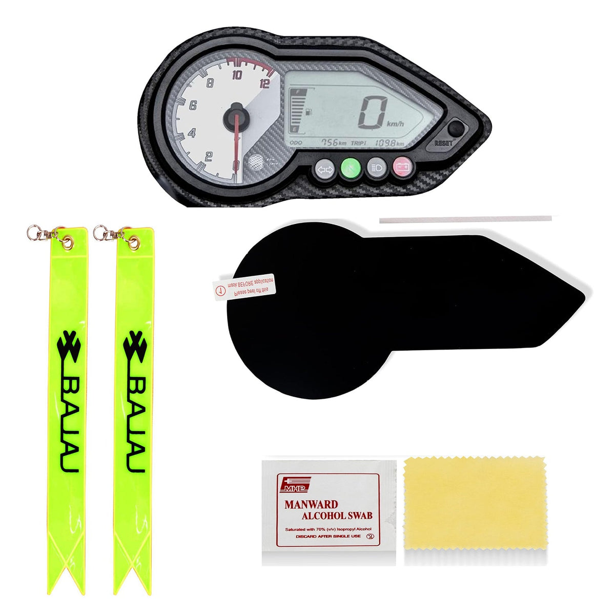 Bike Speedometer Screen Guard With key Tag Bajaj For Bajaj