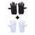 Hand Gloves Soft Cotton Half Gloves Sun Protective With 2 Colour Black,White (Pack of 2 Pair)