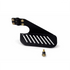 Heavy Metal Footrest Left Side With Laser cutting Black Compatible with TVS Ronin 225