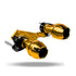 Exhaust Sliders For Yamaha Aerox (Yellow)