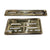 Metal Number Plate Frame(Set of 2 Front & Rear) Bike Number Plate (Iron 30 cm x 1 cm) for All Bike (Golden)
