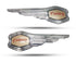 Tank Hero Monogram Logo Emblem in Chrome 2 Pcs for Hero Splendor Bullet Logo