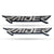 Tank Raider Logo 3D Emblem in Chrom 2 Pcs for TVS Raider Logo