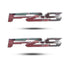 Tank FZ-S Monogram Logo Chrome 2 Pcs for Y- FZ-S Logo