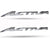 Tank Monogram Logo 3D Emblem in 2 Pcs for Activa Silver