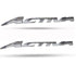 Tank Monogram Logo 3D Emblem in 2 Pcs for Activa Silver