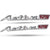 Tank Monogram Logo 3D Emblem in Chrome 2 Pcs for Activa 125