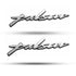 Bike Emblem Decal Sticker 3D Badge Tank Logo Pulsar Sticker(Set of 2) Chrome