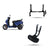 Scooter VIDA VX2 Footrest With Main Stand Black For EV Hero VIDA VX2 GO,VIDA VX2 PLUS NEW