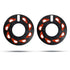 Prime Quality Acrylic Bike Wheel Cover Carbon Finish Bikes 2pcs Red/Black Color Full 17 inch