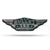 Monogram Logo 3D Emblem in Chrome 2 Pcs for RE Bullet 350