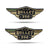 Monogram Logo 3D Emblem2 Pcs for Royal Enfield Bullet 350