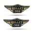 Monogram Logo 3D Emblem  2 Pcs for Royal Enfield Bullet 350