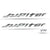 Tank Jupiter Scooty Logo Emblem in Chrome 2 Pcs (L24*2.5) for Tvs Jupiter scooty