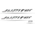 Tank Jupiter Scooty Logo Emblem in Chrome 2 Pcs (L24*2.5) for Tvs Jupiter scooty