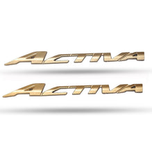 Tank Monogram Logo 3D Emblem in Chrome 2 Pcs for Activa Gold – R J