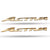 Tank Monogram Logo 3D Emblem in Chrome 2 Pcs for Activa Gold
