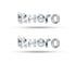Tank Hero Logo 3D Emblem in Chrome 2 Pcs for Hero All Bike