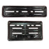 Metal Number Plate Frame(Set of 2 Front & Rear) Bike Number Plate (Iron 30 cm x 1 cm) for All Bike (Black)