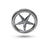 Star Logo Emblem in Chrome 4 Pcs For All Bike ,Car Etc.