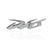 Tank Monogram Logo 3D Emblem in 2 Pcs for Honda Dio Silver