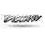 Tank Monogram Logo 3D Emblem in 2 Pcs for Bajaj Discover Silver