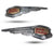 Tank Monogram Logo Emblem in Chrome 2 Pcs for Royal Enfield Classic 350