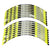 Rim Sticker 3D Pack of 2 Chart in 16 Stripe Sticker for All Bike's