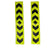 Reflector Side Marker Stickers with Arrow 40 * 5 Cm 2 Pcs for All Bike's and Luggage Box