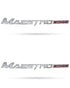 Tank Hero Logo 3D Emblem in Chrome 2 Pcs for Hero All Scooty