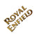 RE 3D Logo Golden 2 Pcs for Royal Enfield All Model
