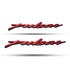 Bike Emblem Pulsar Decal Sticker 3D Badge Tank Logo Pulsar Sticker (Set of 2) Red