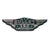 Monogram Logo 3D Emblem in Chrome 2 Pcs for RE Bullet 350