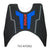 Black Ntorq seat Cover with 3D Foot Mat Blue for TVS Ntorq 125
