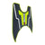 Black Ntorq seat Cover with 3D Foot Mat Green for TVS Ntorq 125