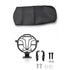 Scooty Seat Cover with Headlight Grill (Black) Compatible with TVS Ronin 225 BS6