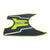 Black Ntorq seat Cover with 3D Foot Mat Green for TVS Ntorq 125