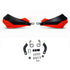 Universal Motorcycle Hand Guard Wind Protector | Durable ABS Handguards for All Model Bikes Black/Orange