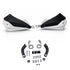 White Hand Guard Hand Handlebar Bar Hand Guard Protect Shield Plastic+Aluminum Alloy for Motorcycle Hero Yamaha Suzuki Etc.ATV Dirt Bike Protection