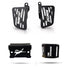 Footrest Both Side With Rear | Front Disc Oil Cap Compatible with TVS Ronin 225 (Pack Of 3 Pcs)