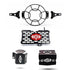 Headlight Grill With | Radiator Guard | Front & Rear Disc Oil Cap Compatible with Yamaha XSR 155 BS6 New (Pack of 4 Pcs)