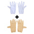 Hand Gloves Soft Cotton Half Gloves Sun Protective With 2 Colour Beige,White (Pack of 2 Pair)