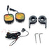 HJG Fog light 60W Quad With Harness wire and Fog Clamp  High/Low Yellow/White LED Fog Lights (2 Pc)