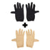 Hand Gloves Soft Cotton Half Gloves Sun Protective With 2 Colour Black,Beige (Pack of 2 Pair)