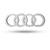 Audi Logo Emblem in Chrome For Bike ,Motorcar,Car ,Thar,4 Wheeler