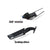 Adjustable Rearview Stealth Mirror Wind Wing Mirror with LED Turn Signals Light for Universal