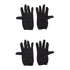 Cotton Hand Gloves Soft Black Cotton Half Gloves Sun Protective (Pack of 2 Pair)