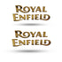 RE 3D Logo Golden 2 Pcs for Royal Enfield All Model