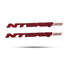 Monogram Ntorq 125 Logo Red 2 Pcs for TVS Ntorq 125