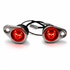Skull Face LED Eyes Parking Compatible with Royal Enfield Reborn Classic 350 (RED)
